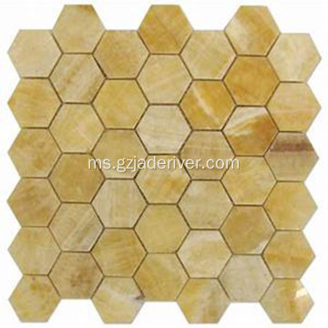 Hexagon Stone Mosaic untuk Bilik Mandi